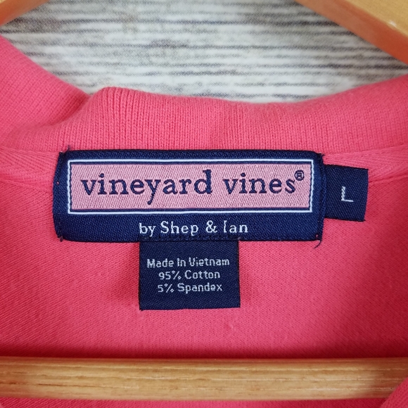 Vineyard Vines Bright Pink Polo Shirt Dress Large - Picture 2 of 7